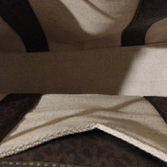 Michael Kors Large Eva Shoulder Tote Bag with wristlet Brown / Olive SOLD, SOLD, - Picture 6 of 16